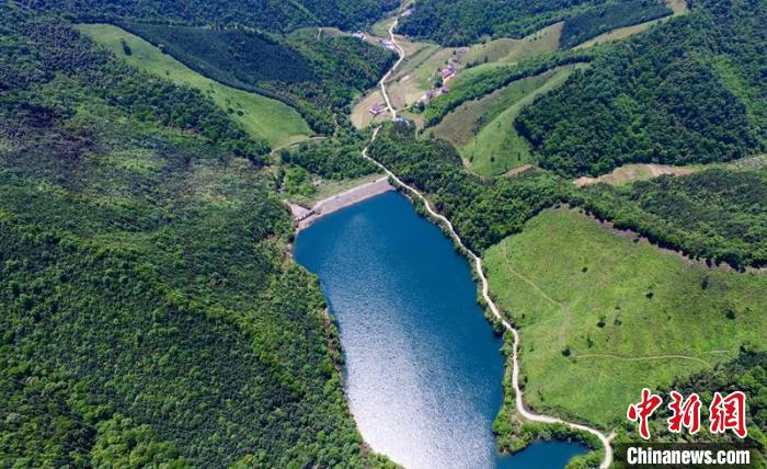 空中俯瞰北山村。洲湖鎮(zhèn)供圖