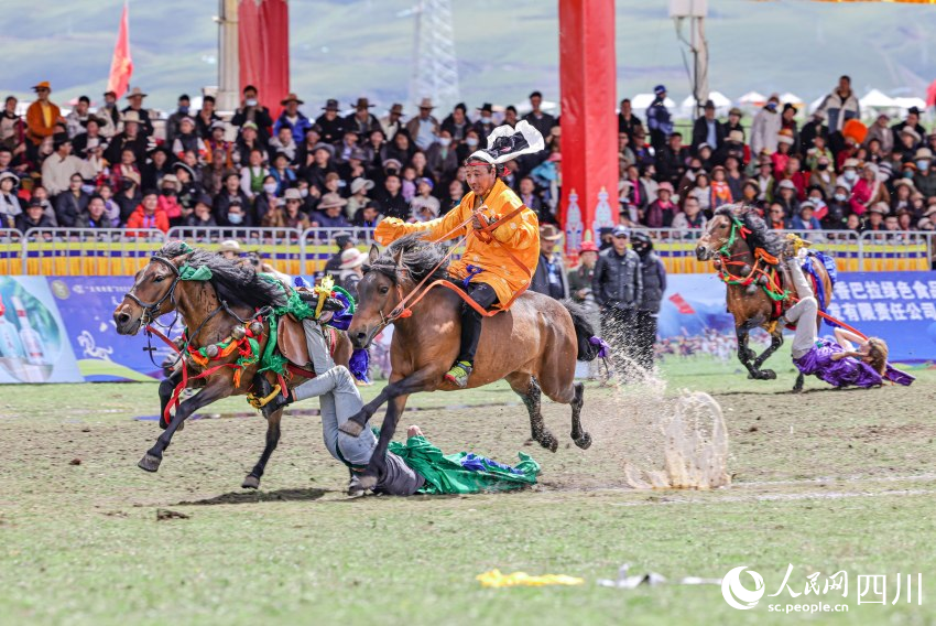 馬術(shù)表演現(xiàn)場。洛絨尼瑪攝