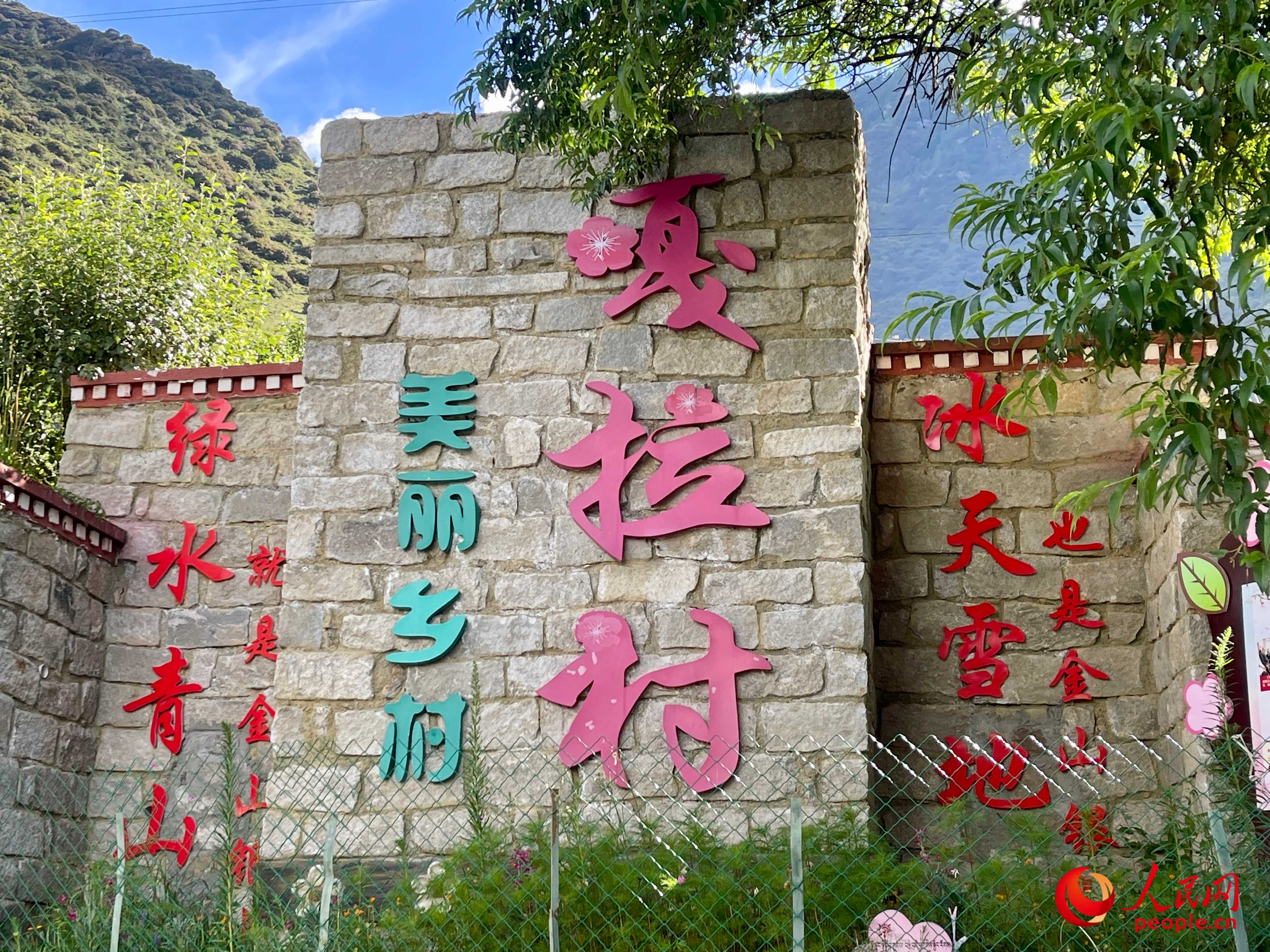 林芝鎮(zhèn)嘎拉村。人民網(wǎng) 周靜圓攝